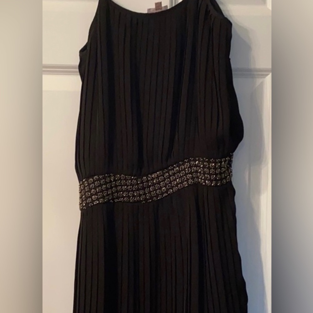 Parker pleated dress with beading detail barely used size medium